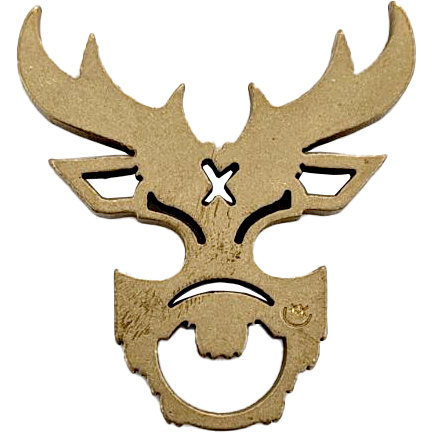 IronBull Slinger Brass Bottle Opener