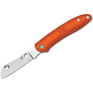 Spyderco Roadie Folding Knife, Orange FRN Handle and Satin Blade